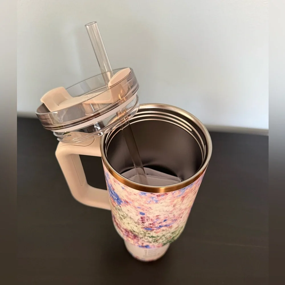 Stanley Quencher H2.0 Tumbler + Calia - Olive Eden, Spring Floral Tumbler, NEW - Picture 4 of 5